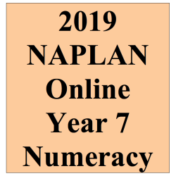 2019 Kilbaha Interactive NAPLAN Trial Test Numeracy Year 7